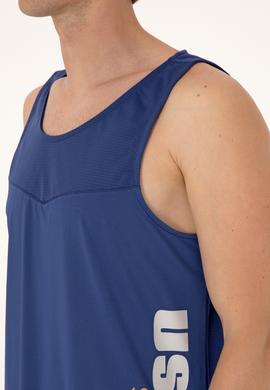 Erkek Regular Fit Açık Lacivert Bisiklet Yaka Kolsuz Tişört - 50299524031