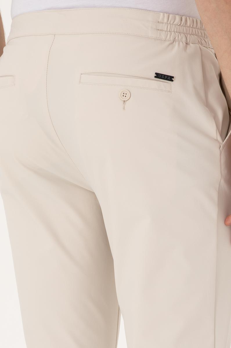 Erkek Bej Kanvas Pantolon