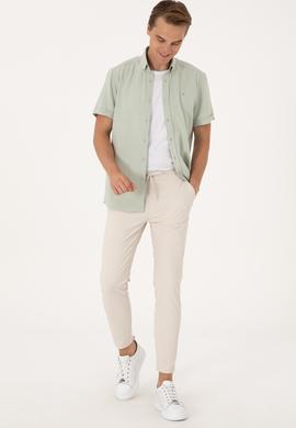 Erkek Bej Kanvas Pantolon - 50308040022