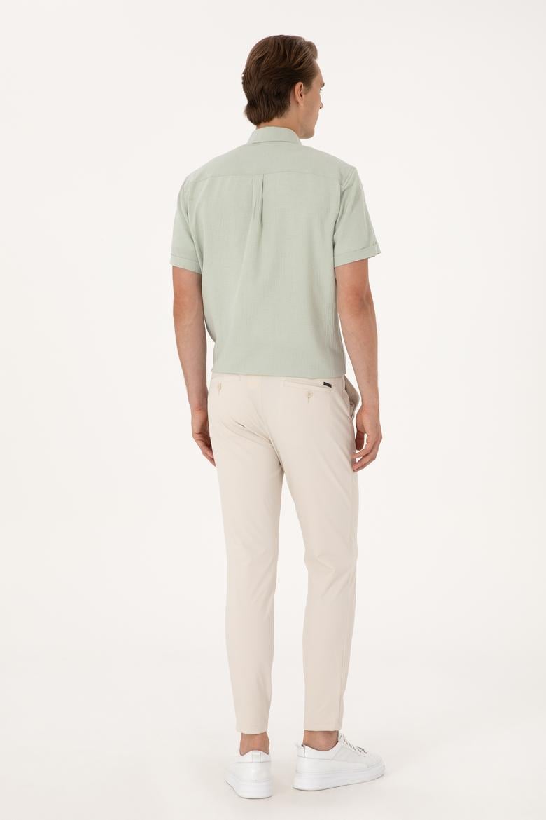 Erkek Bej Kanvas Pantolon - 50308040022