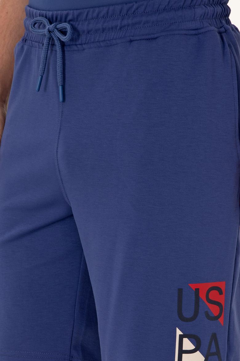 Erkek Açık Lacivert Örme Şort - 50299859011