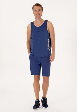 Erkek Açık Lacivert Örme Şort - 50299859011