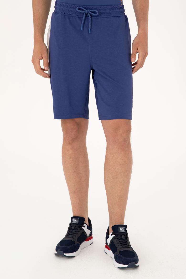 Erkek Açık Lacivert Örme Şort - 50299859011