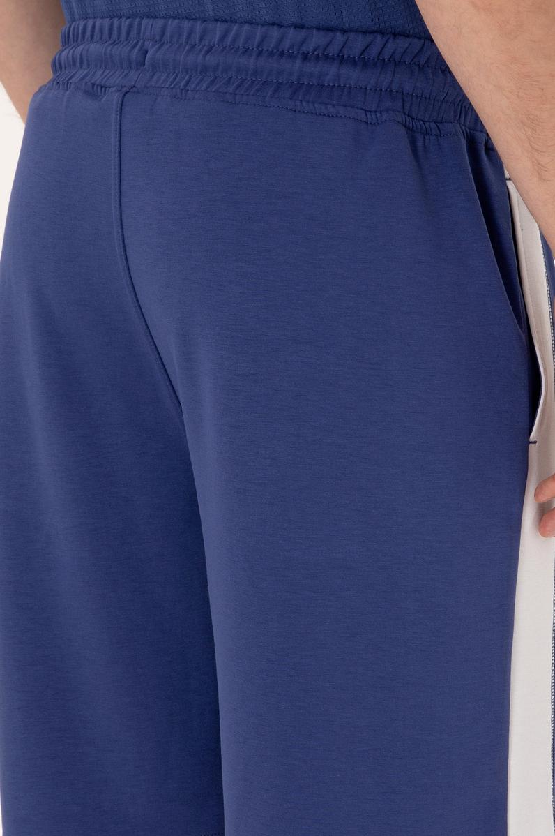 Erkek Açık Lacivert Örme Şort