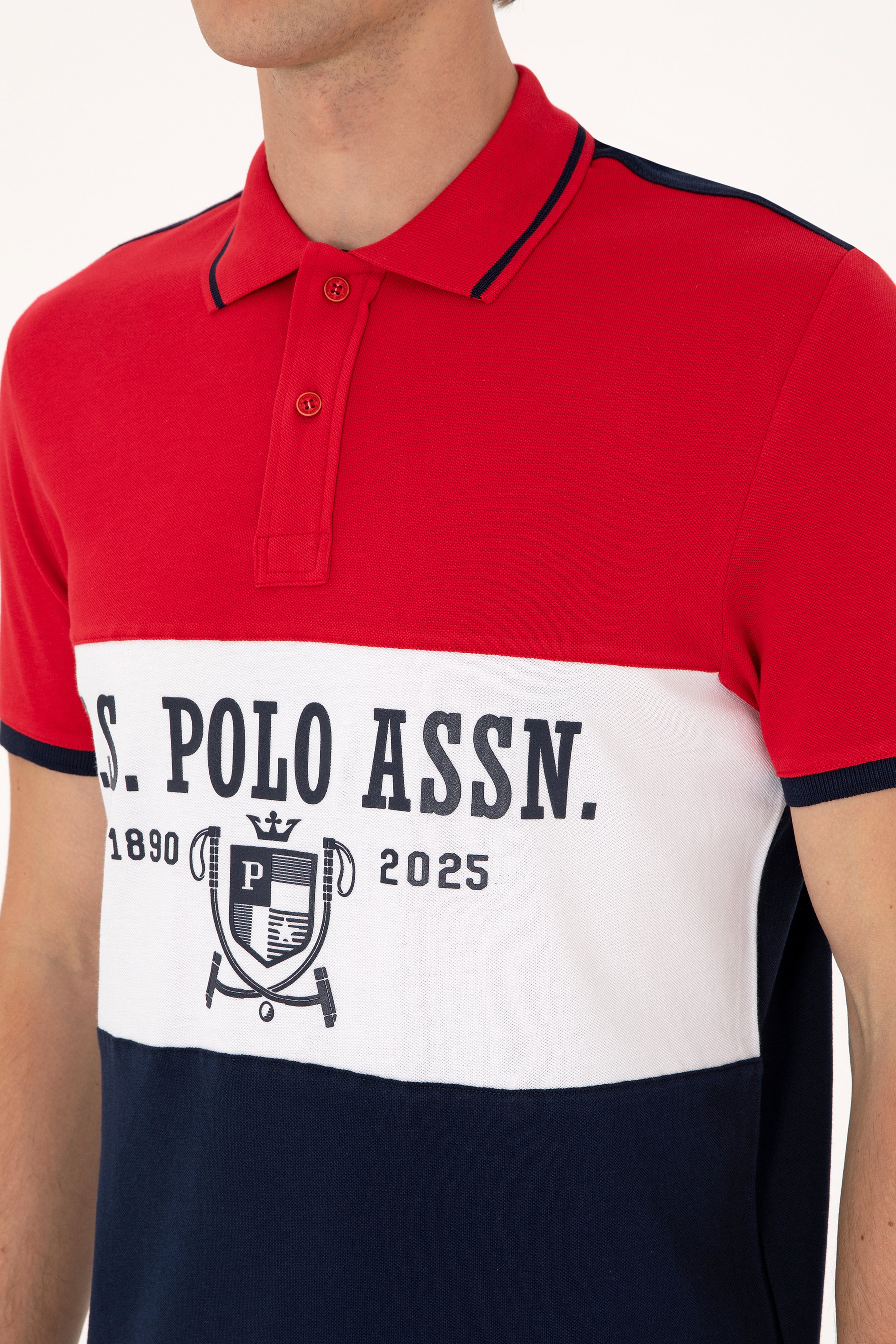 Erkek Regular Fit Polo Yaka Lacivert Tişört - Image 7