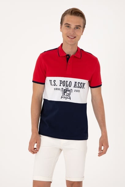 Erkek Regular Fit Polo Yaka Lacivert Tişört