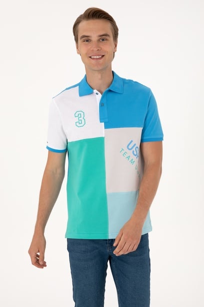 Erkek Regular Fit Açık Gri Polo Yaka Tişört