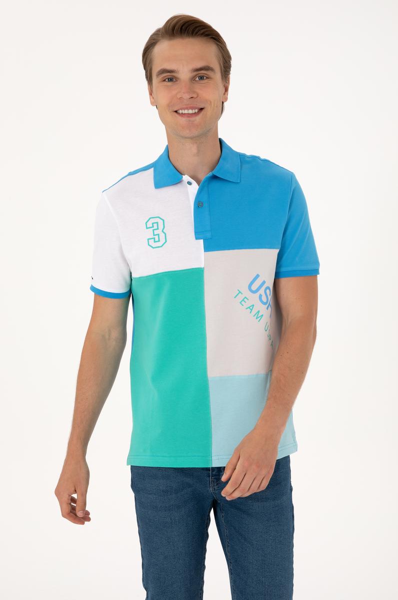 Erkek Regular Fit Açık Gri Polo Yaka Tişört