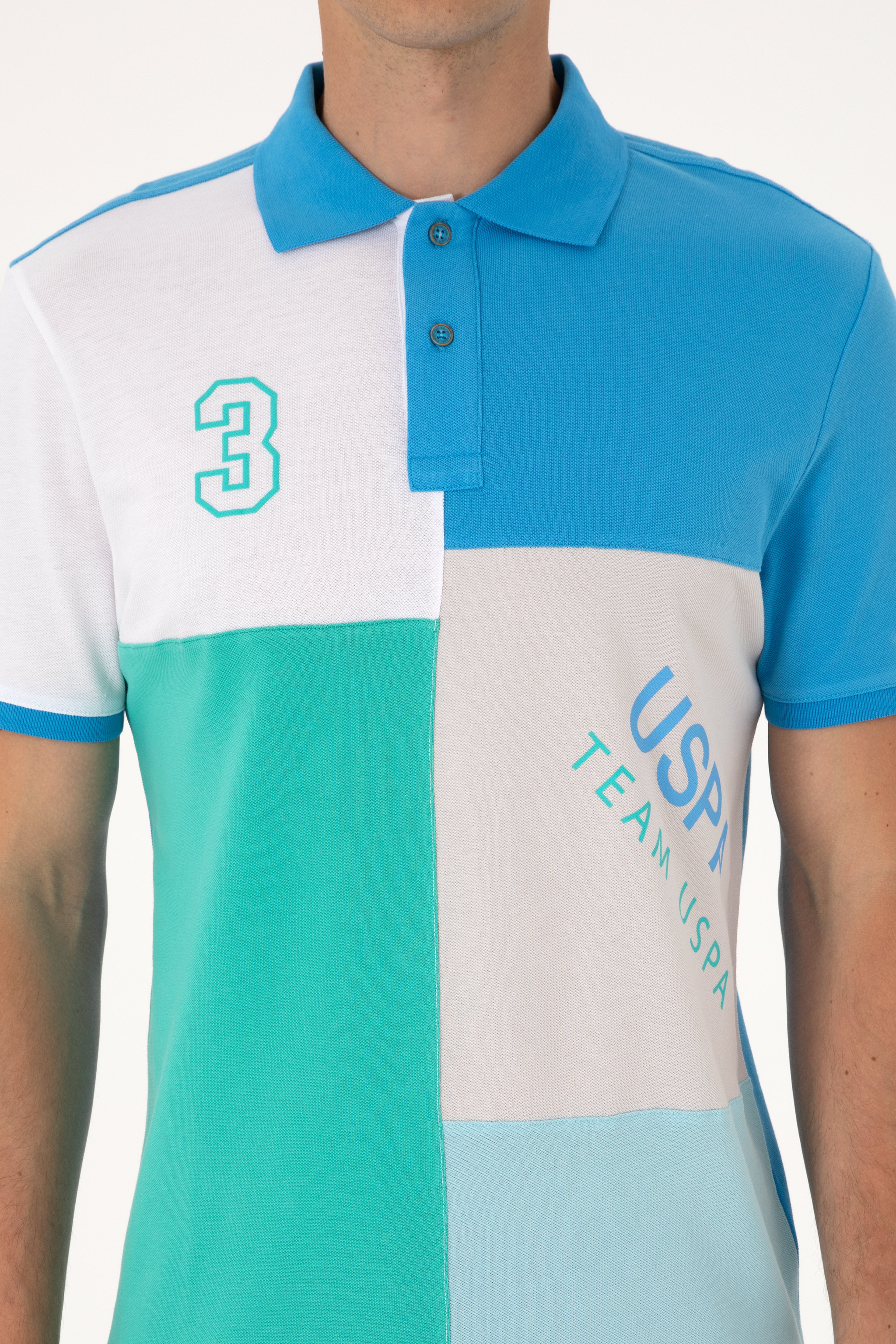 Erkek Regular Fit Açık Gri Polo Yaka Tişört
