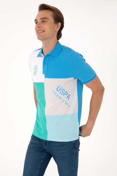 Erkek Regular Fit Açık Gri Polo Yaka Tişört