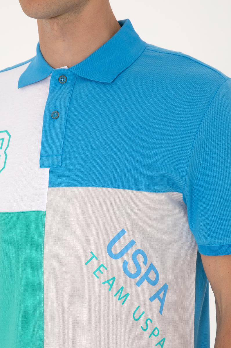 Erkek Regular Fit Açık Gri Polo Yaka Tişört