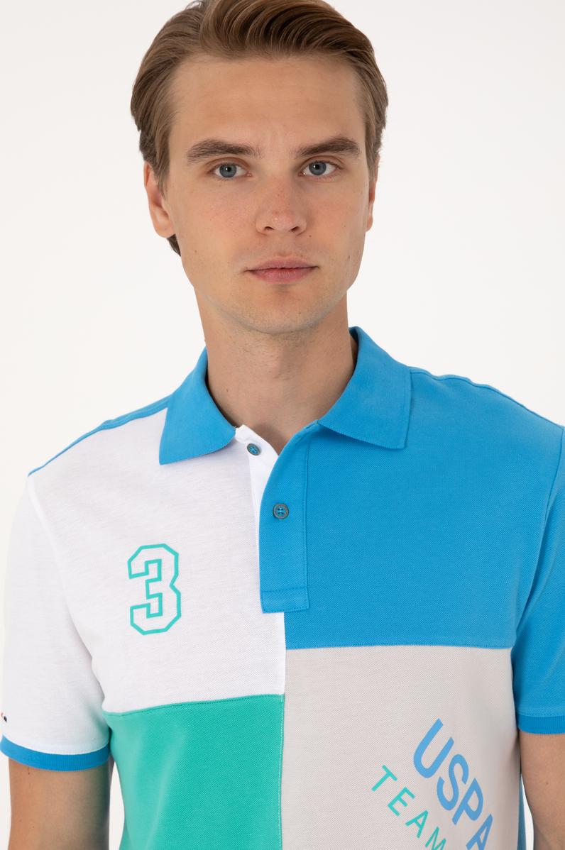 Erkek Regular Fit Açık Gri Polo Yaka Tişört