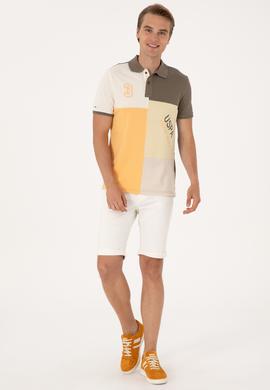 Erkek Regular Fit Açık Haki Polo Yaka Tişört - 50300154011