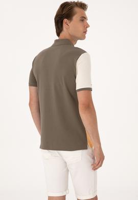 Erkek Regular Fit Açık Haki Polo Yaka Tişört - 50300154011