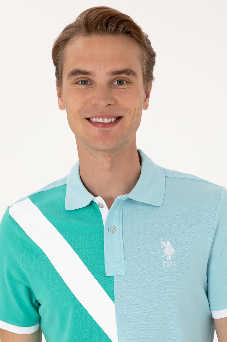 Erkek Regular Fit Aqua Polo Yaka Tişört