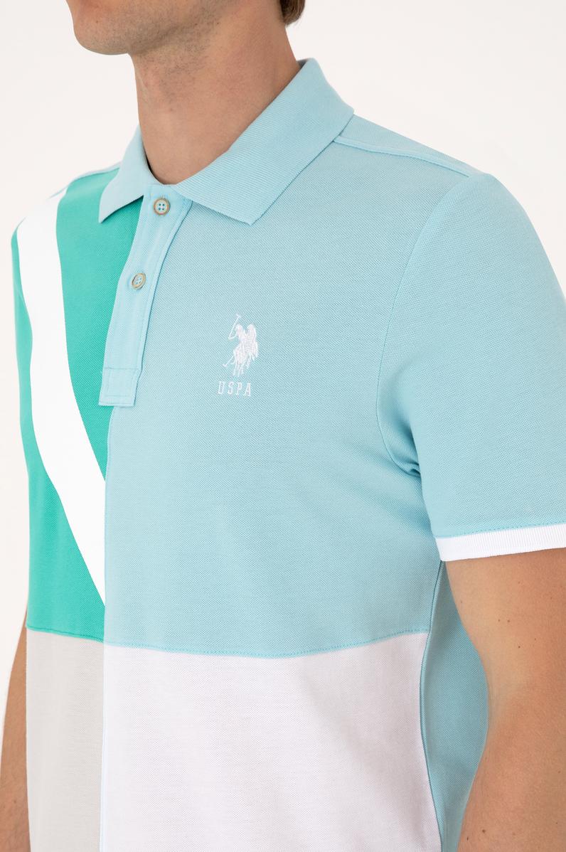 Erkek Regular Fit Aqua Polo Yaka Tişört