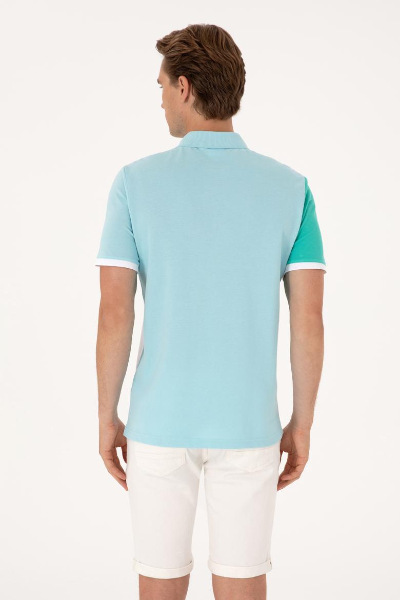Erkek Regular Fit Aqua Polo Yaka Tişört - 50300140007