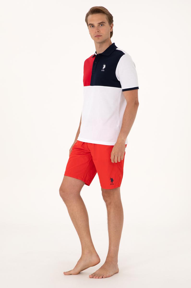Erkek Kırmızı Deniz Şortu