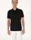 Erkek Regular Fit Siyah Polo Yaka Fermuarlı Tişört