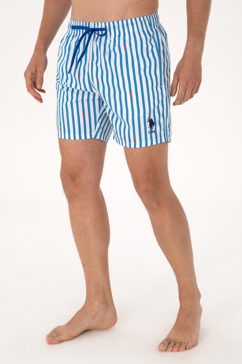 Erkek Kobalt Mavi Deniz Şortu