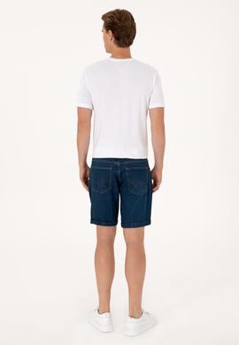 Erkek Mavi Jean Şort - 50306058014