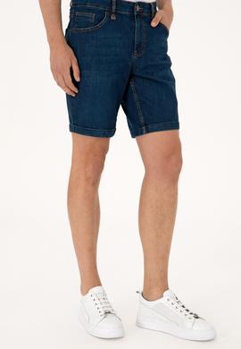 Erkek Mavi Jean Şort - 50306058014