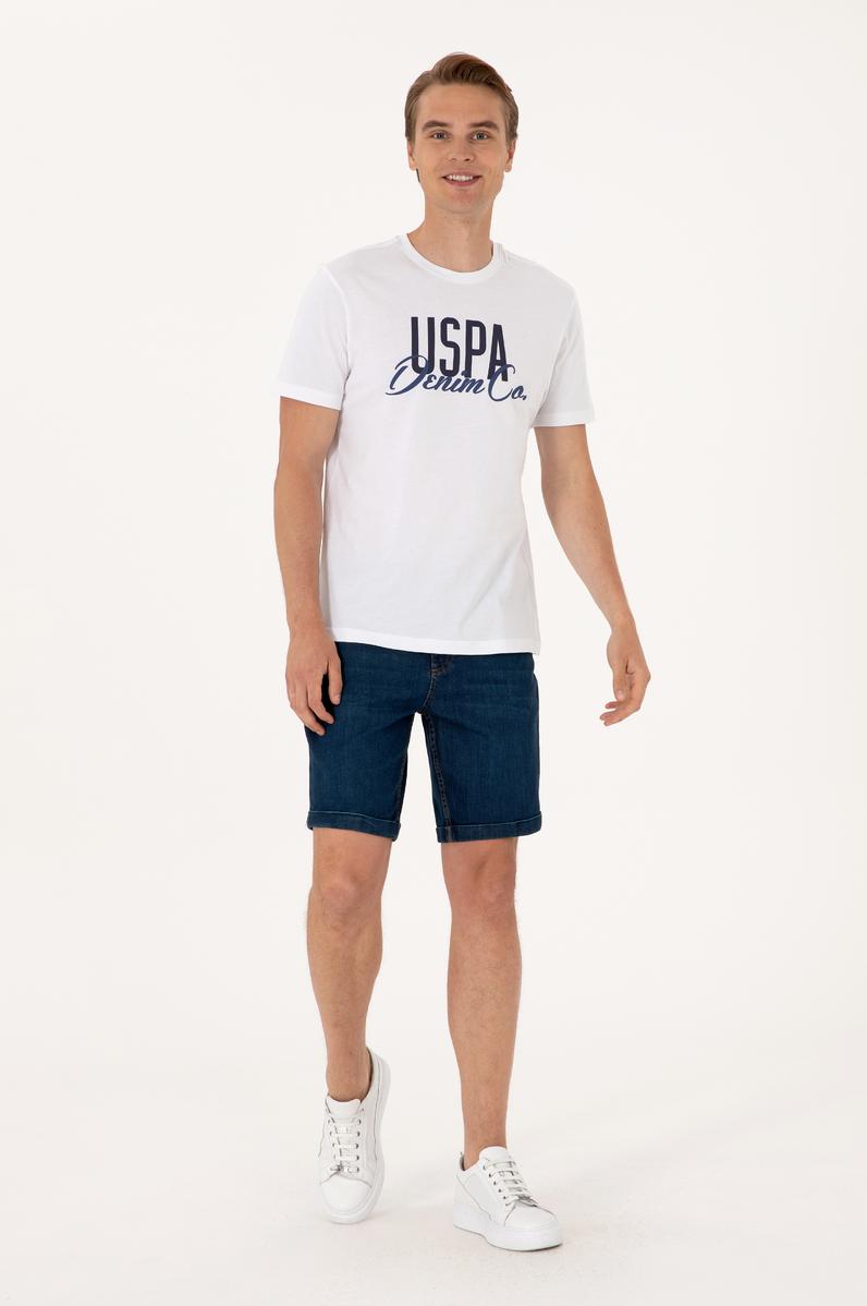 Erkek Mavi Jean Şort