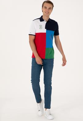 Erkek Regular Fit Kobalt Mavi Polo Yaka Tişört - 50300154026