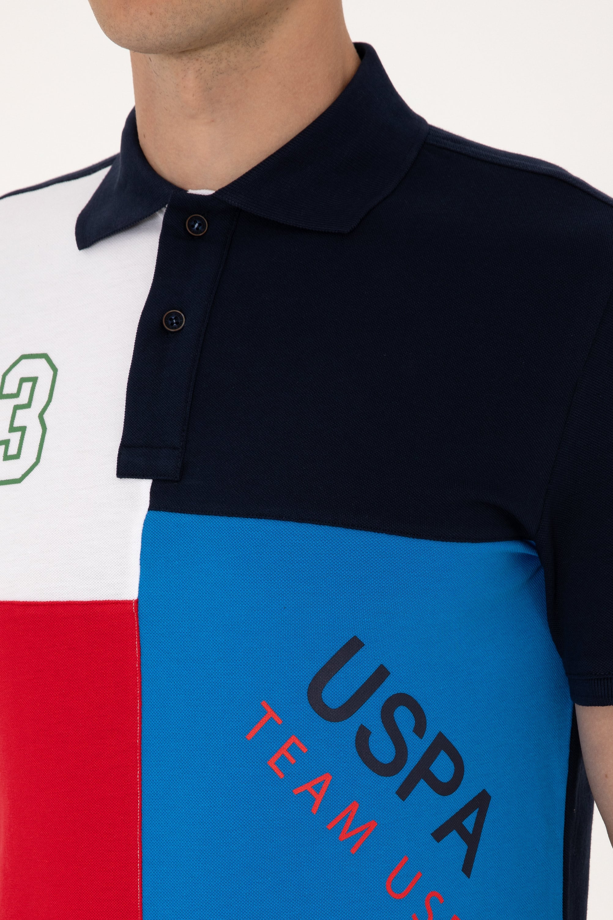 Erkek Regular Fit Kobalt Mavi Polo Yaka Tişört - Image 7
