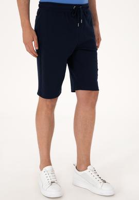 Erkek Lacivert Örme Şort - 50305834001