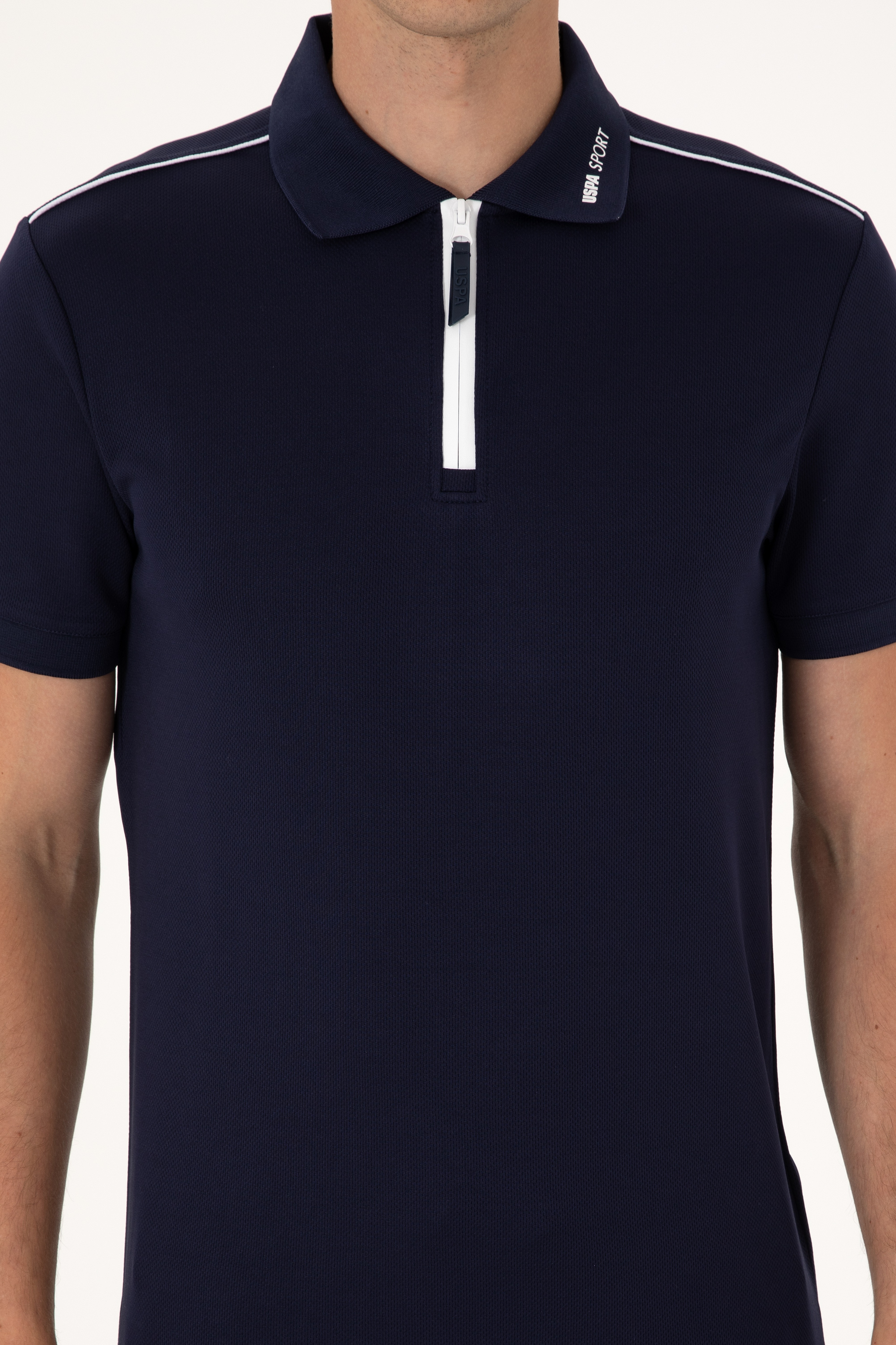 Erkek Regular Fit Polo Yaka Lacivert Tişört