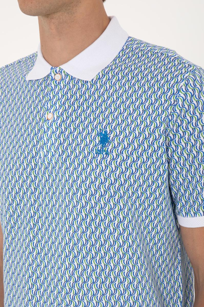 Erkek Regular Fit Beyaz Polo Yaka Tişört