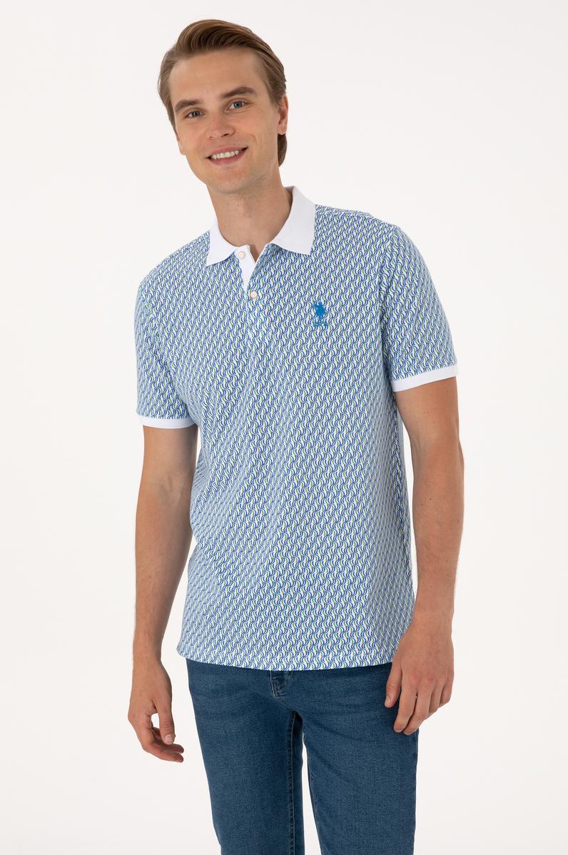 Erkek Regular Fit Beyaz Polo Yaka Tişört