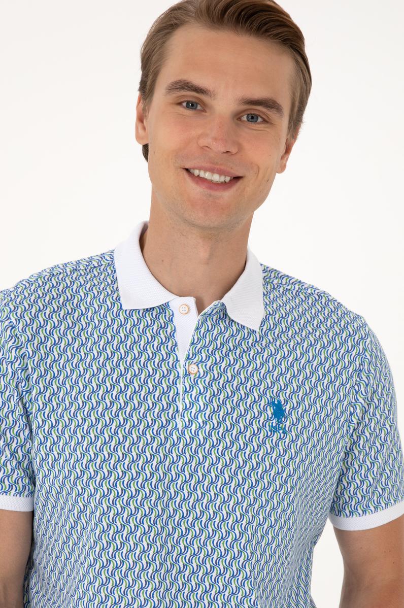 Erkek Regular Fit Beyaz Polo Yaka Tişört