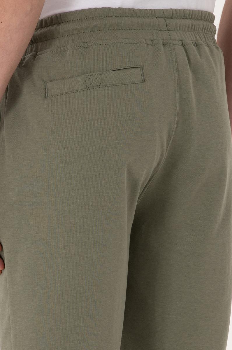 Erkek Koyu Haki Örme Şort