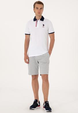 Erkek Gri Melanj Örme Şort - 50305834011