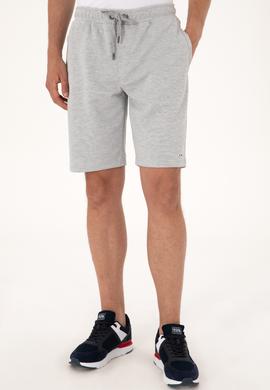 Erkek Gri Melanj Örme Şort - 50305834011