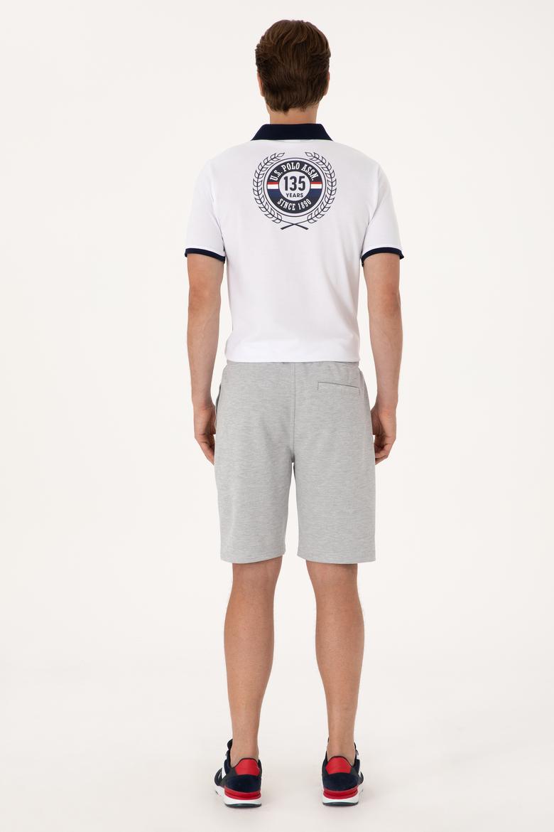 Erkek Gri Melanj Örme Şort - 50305834011