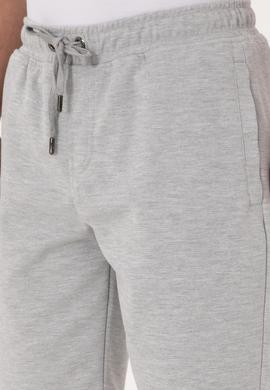 Erkek Gri Melanj Örme Şort - 50305834011