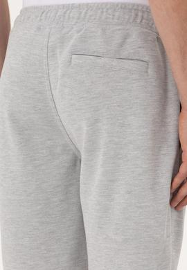 Erkek Gri Melanj Örme Şort - 50305834011