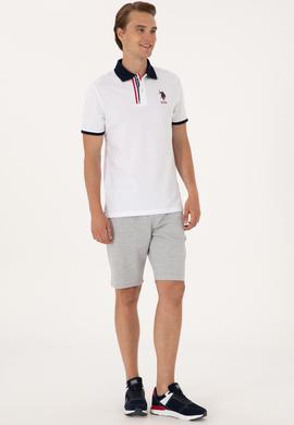 Erkek Gri Melanj Örme Şort - 50305834011