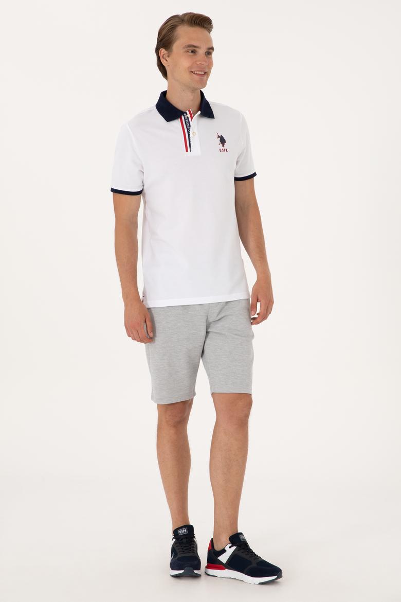 Erkek Gri Melanj Örme Şort - 50305834011