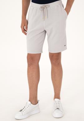 Erkek Açık Gri Örme Şort - 50298082008