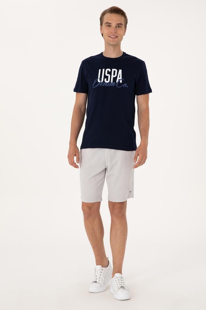 Erkek Açık Gri Örme Şort