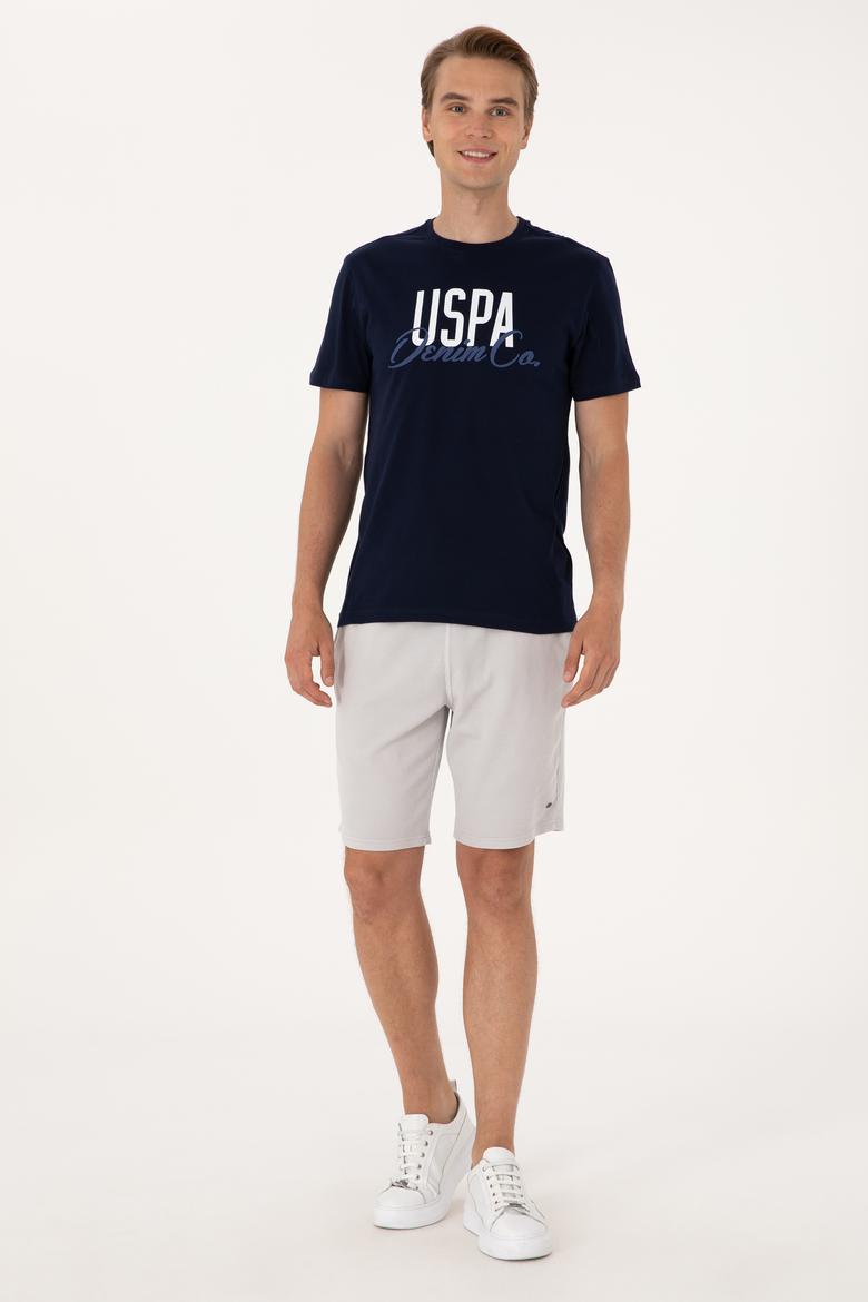 Erkek Açık Gri Örme Şort