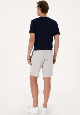 Erkek Açık Gri Örme Şort - 50298082008