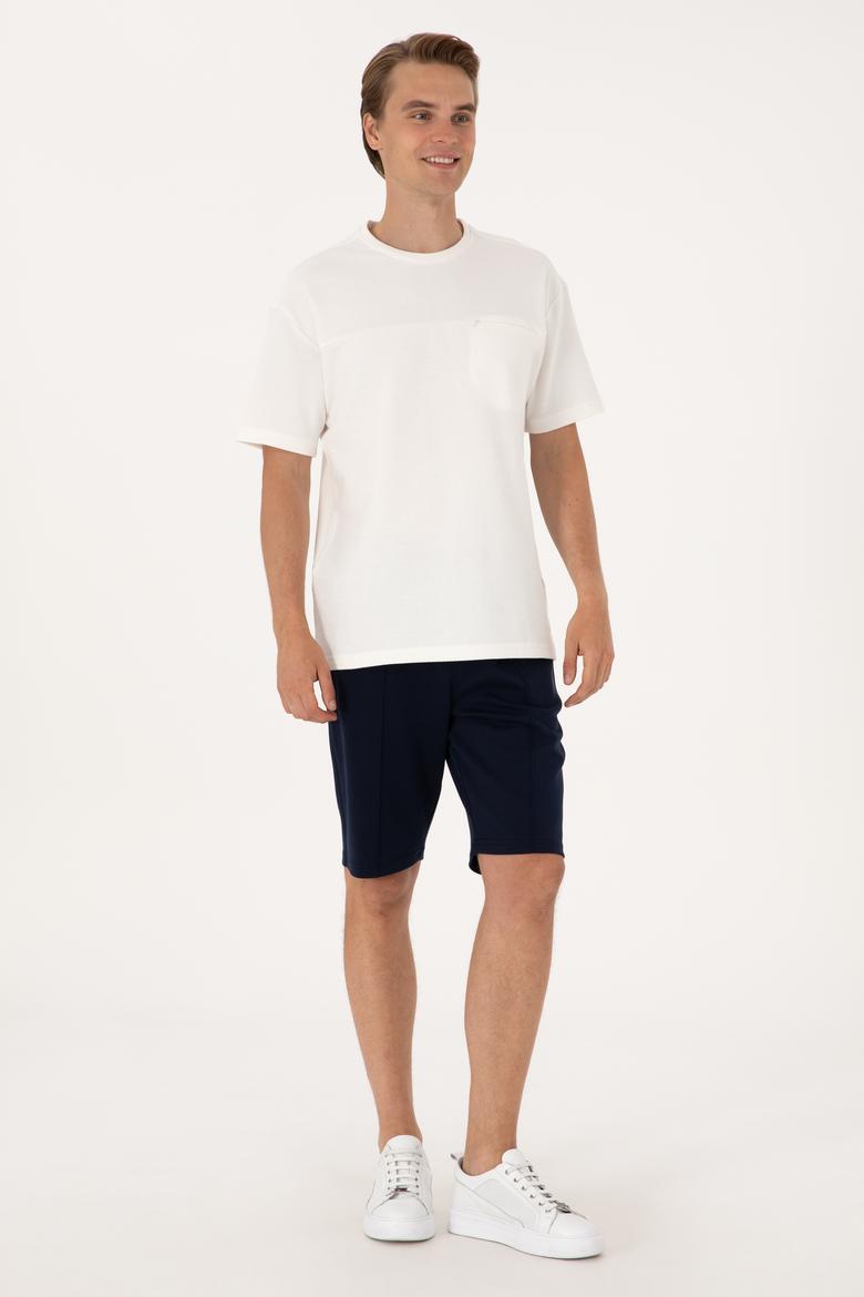 Erkek Lacivert Örme Şort