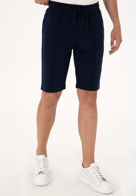 Erkek Lacivert Örme Şort - 50305925003