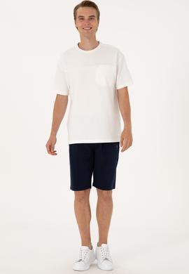 Erkek Lacivert Örme Şort - 50305925003