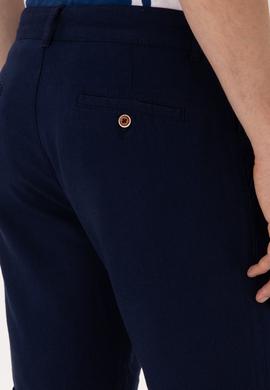 Erkek Lacivert Dokuma Şort - 50300446036